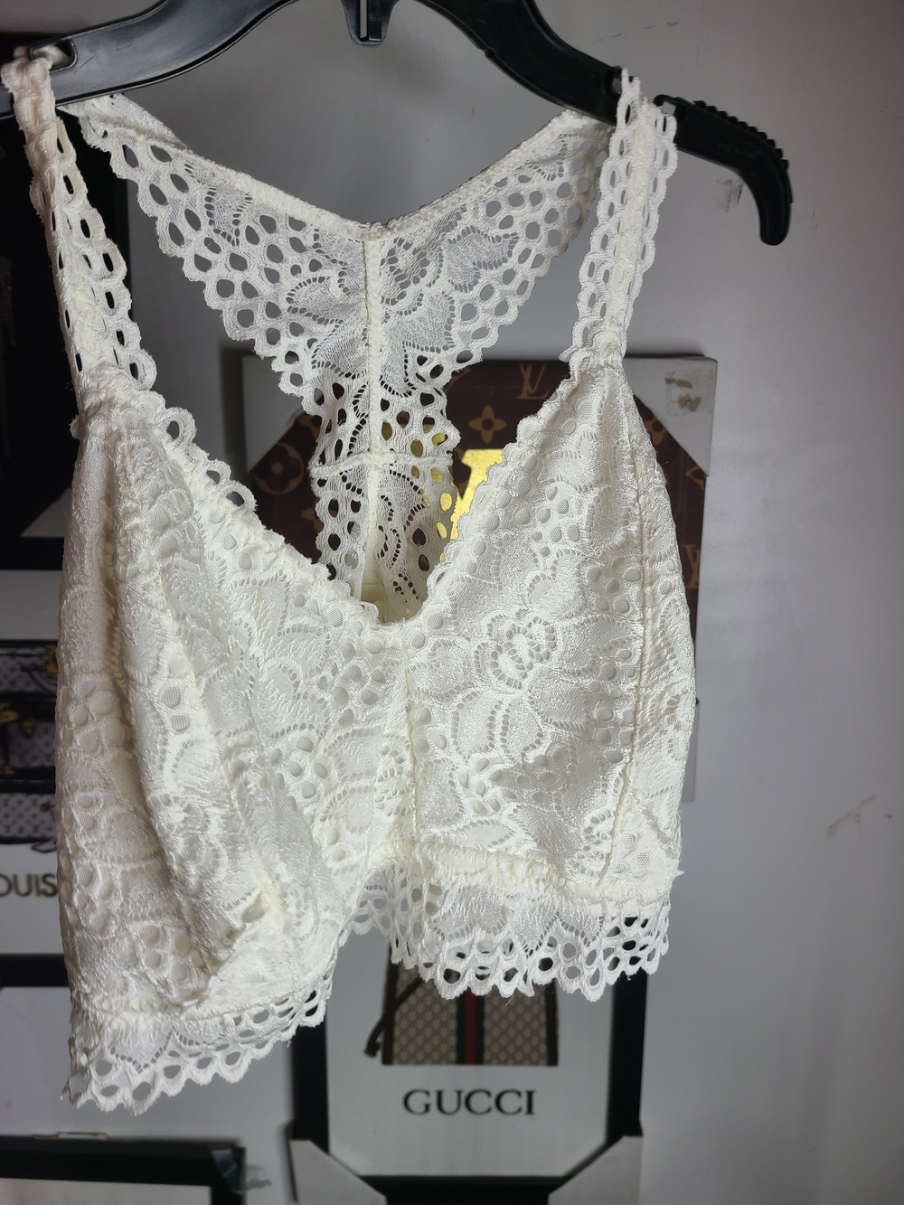 Maurices Cream Lace Bralette